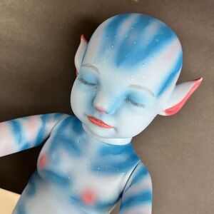 Blue Fantasy Elf Vinyl Doll Avatar Style Alien Fae Figure 20"